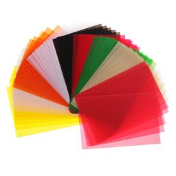 Papel translúcido colorido para artesanato, 50 folhas para fazer cartão de desenho diy - Image 4