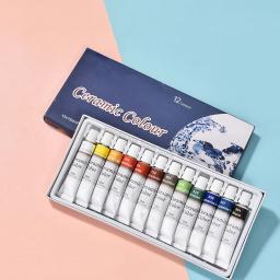 Cerâmica Cerâmica Pigmento Pintado, Pigmento No-Bake, Argila DIY, Escultura Pintada à Mão, Colorindo Overglaze, 12 Cores - Image 2