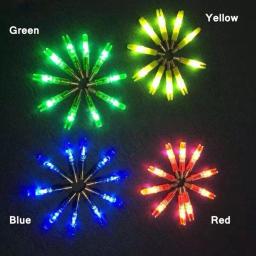 Parte traseira de flecha colorida de led, 5 peças cauda nock encaixe 6.2mm eixo de caça peças de tiro luminoso iluminado acessórios de arco composto - Image 5