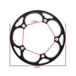 Chainring Proteção Capa para Bicicleta Dobrável Placa Única Engrenagem Cadeia Roda Guarda Bicicletas Parte 130 BCD 42 44 46 48 50 Dentes - Image 4