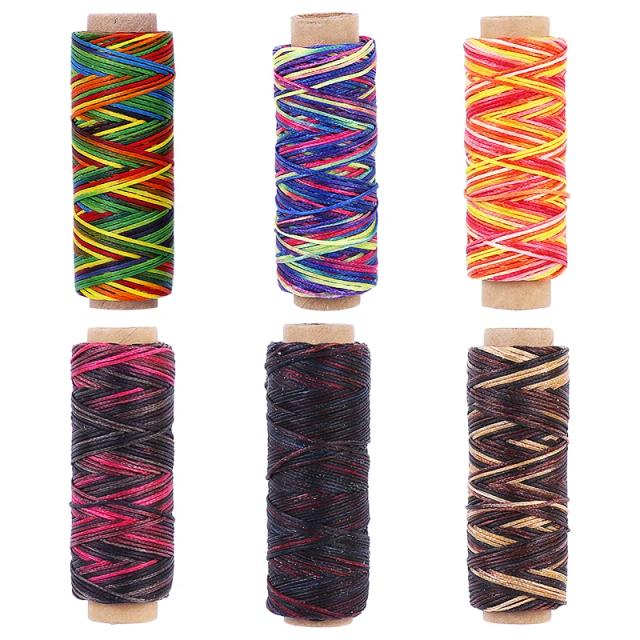 Fio EncErado de Couro Lmdz - Linha de Costura em 6 Cores, Ideal para Artesanato e Projetos Faça Você Mesmo - 50m