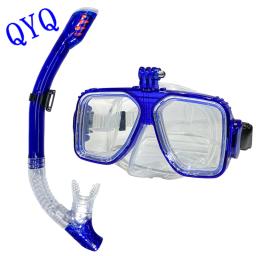 Máscara de mergulho profissional câmera de mergulho máscaras de natação óculos snorkel equipamento de mergulho titular da câmera fsports câmeras - Image 3