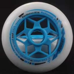 YUNCHI-Roda de Velocidade para Pista Indoor, Pneus de Patinação Inline, Rosa e Azul, 90mm, 100mm, 110mm, 8PCs, 83A, 8PCs - Image 2