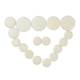 Couro Durável Clarinete Pads, Almofada Cork, Peças e Acessórios Para Instrumentos De Sopros, Substituição Do Botão Pad, 17Pcs, Conjunto - Image 2