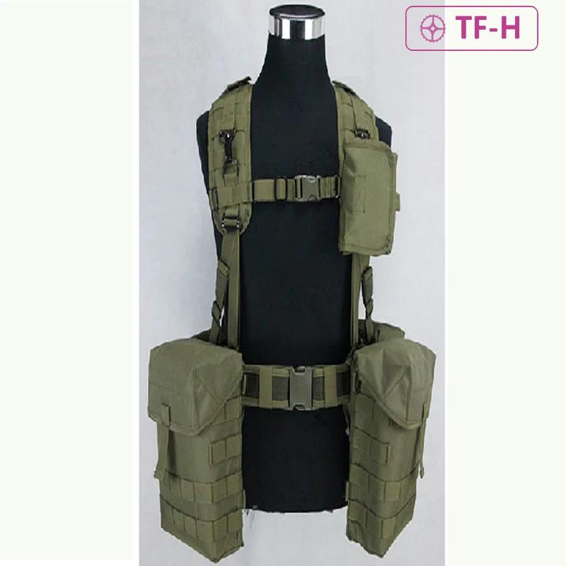 Molle módulo tático assalto colete peito rig arnês equipamento de treinamento saco bolsa conjunto caça paintball liberação rápida ao ar livre - Image 1