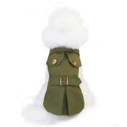 Estilo britânico animais de estimação roupas para cães inverno engrossar casaco trajes hoodies roupas para pequenos cães filhote de cachorro roupas de gato - Image 4