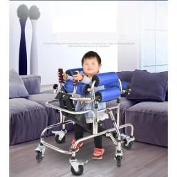 Equipamento de Reabilitação para Crianças, 6 Rodas de Freio Unversal, Suporte para Caminhada, Ajuda Crianças com Deficiência, Treinamento Hemiplegia, Walker Aid - Image 1
