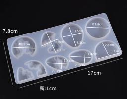 Molde de silicone para resina, forma de cristal, faça você mesmo, argila transparente, resina epóxi uv, moldes de fundição para joias, 1 peça - Image 5
