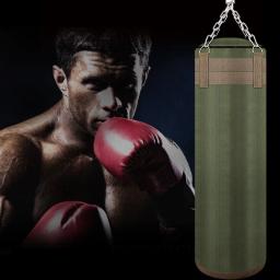 Canvas Kick Boxing Saco de Perfuração, Bolsa de Areia para Adultos, MMA Muay Thai Taekwondo, Esporte Fitness Training, Equipamento para exercícios, Verde, 120cm - Image 4
