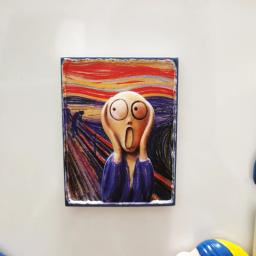 Ímãs de geladeira 3d adesivo resina van gogh grito mona lisa decoração para casa resina artesanato lembrança - Image 6