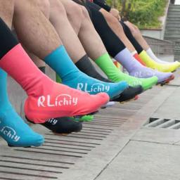 Unissex impermeável à prova de vento capa de sapato de bicicleta baixo vento aerodinâmica ciclismo bloqueio sapato cobre bicicleta de estrada overshoes para chuvoso ou tt - Image 3