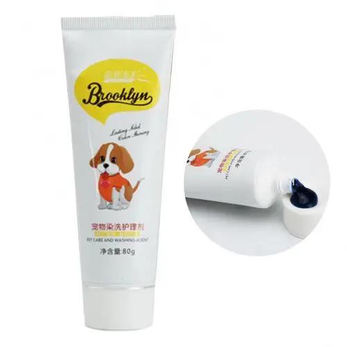 Tintura de Cabelo Creme para Pets: Agente de Tingimento para Cães e Gatos Bichon com Suprimentos de Beleza e Grooming