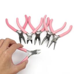 Alicate de fio de aço inoxidável para fazer jóias DIY, equipamento rosa, ferramentas manuais, corte final, feito à mão - Image 1
