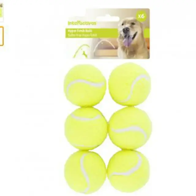Lançador de Tênis Portátil para Cães - Kit com 6 Bolas Elásticas de 5cm, Ideal para Brincadeiras Profissionais