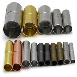 10 pçs fechos magnéticos fortes 3 4 6 8 10 12mm tampa de fecho final para pulseira colar conector diy jóias fazendo acessórios - Image 1