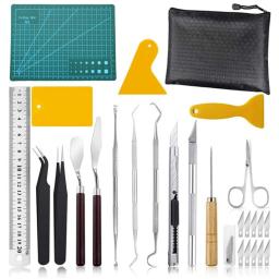 Precisão Artesanato Corte Ferramentas Set, Silhuetas Gravura, cortador de papel, Kit Vinil Weeding, DIY Arte Trabalho, Estudo, 27 pcs - Image 2