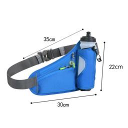 Bolsa de cinto de hidratação esportiva para homens e mulheres, saco de cintura com suporte para garrafa de água, corrida, ciclismo, caminhada, caminhada - Image 6