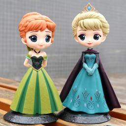 Nova princesa congelada 4 estilo anna elsa figuras de ação pvc modelo bonecas coleção presente aniversário crianças brinquedos presentes aniversário - Image 1