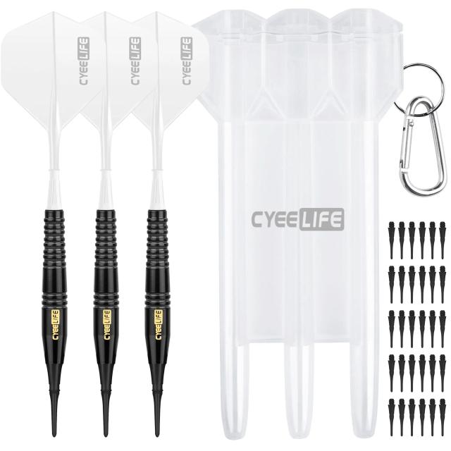 CyeeLife Dardos 18g Plástico Eletrônico Profissional com Estojo
