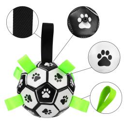 Brinquedos interativos de futebol com abas para animais de estimação, bolas de mastigar cachorro, acessórios para cachorros, treinamento ao ar livre, 15cm - Image 4