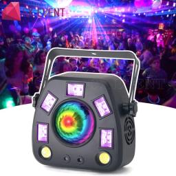 Iluminação para festa, mini luz de led para dj, derby + laser + estroboscópio, dmx, efeito combinado, discoteca, festa de casamento, palco, luzes dj usadas - Image 3