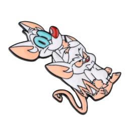 Pin bonito do esmalte do rato para roupas, Alfinetes de lapela do anime vintage, Presente de ano novo, Emblemas de maleta manga no broche da mochila - Image 5