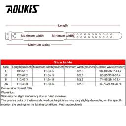 AOLIKES-Wide Halterofilismo Cinto, Musculação Fitness Cintos, Barbell Powerlifting Treinamento, protetor de cintura, Cinto de Ginásio para Costas, Novo - Image 6