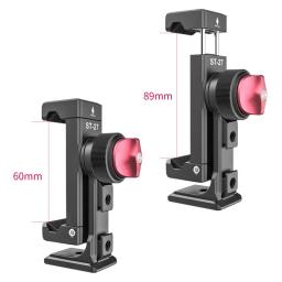 Ulanzi-ST-27 Metal Vertical Shooting Phone Mount Holder, Clip com Cold Shoe para Live, Wireless Go, Microfone, Luz de Vídeo, Vlog - Image 3