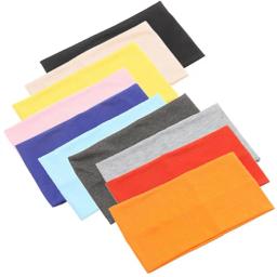 Alta qualidade yoga faixas de cabelo esporte elástico suor-absorvente headbands yoga cabeça-envoltório dança biker ampla faixa de estiramento fita - Image 1