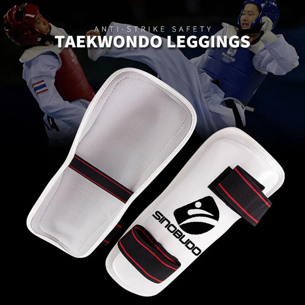 Profissional wtf taekwondo braço protetor de canela guarda boxe sparring sanda taekwondo boxe leggings braço protetor mma engrenagem - Image 1