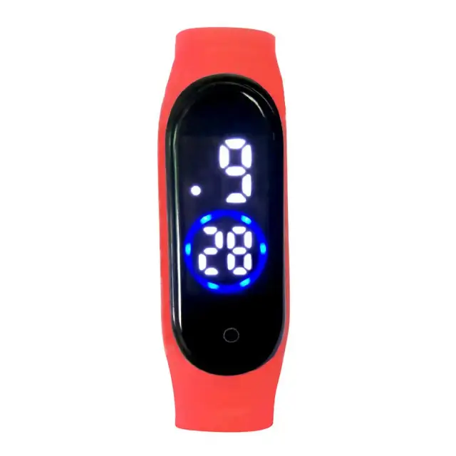 Pulseira Inteligente M4: Relógio de Natação com Toque LED, Exibição de Tempo e Data para Atividades em Piscina e Rio