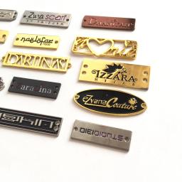 Etiquetas de metal personalizadas com etiquetas de nome próprio para roupas/jeans/sapatos - Image 3