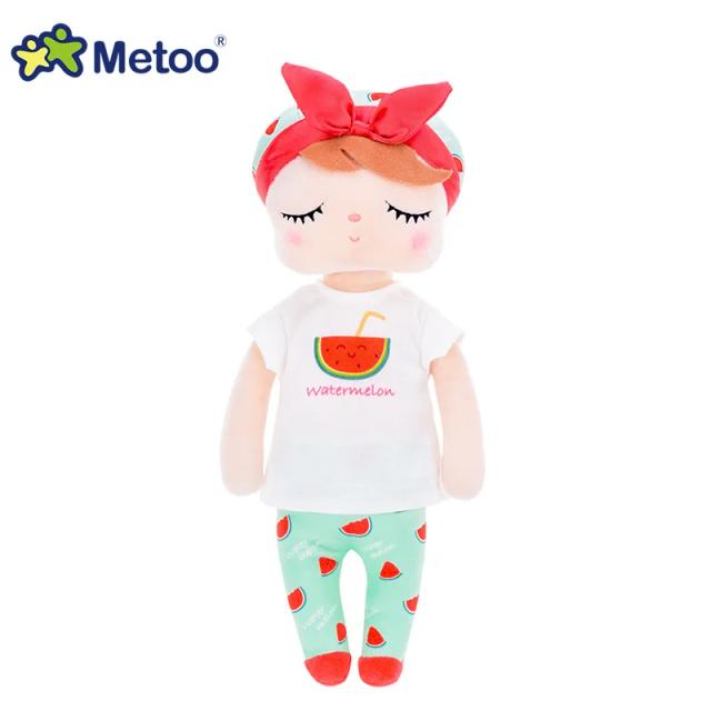 Boneca de Pelúcia Metoo Fruit Angela - Fofo Brinquedo de Melancia Kawaii para Meninas, Presente Perfeito Infantil