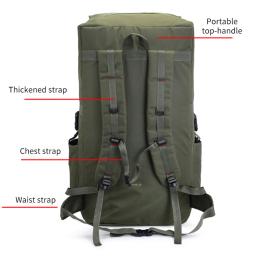 Grande mochila para caminhadas ao ar livre e acampamento para homens, mochila de escalada e trekking, sacos táticos, mala de bagagem 110L - Image 6