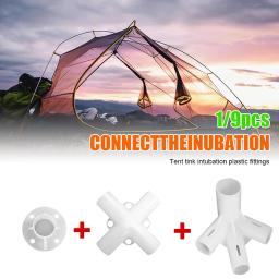 Tenda Peças para acampamento ao ar livre Peças sobressalentes Tenda plástica Pés Canto Acessórios para Camping 40x40mm 9Pcs - Image 3