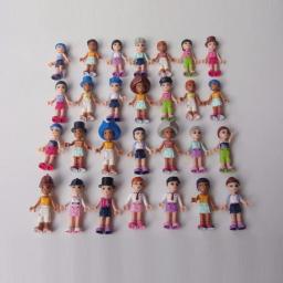 Polly Pocket Blocks para Meninas, Sweet Princess Toys, PP Play, presente de aniversário para bebê, 12PCs - Image 2