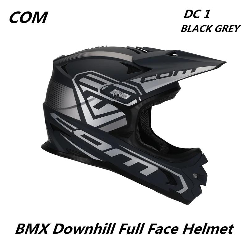 Capacete de mountain bike com dc1 ajustável, rosto inteiro, mtb, corrida, downhill, bmx, viseira estilo moto, removível, lavável - Image 1