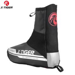 X-TIGER impermeável reflexivo ciclismo sapato capa à prova de vento mountain bike sapato cobre inverno ciclismo overshoes cobre - Image 6