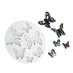 Molde de silicone em forma de borboleta para artesanato, forma de silicone em 3d para alívio de chocolate, confeitaria, bolo, cozinha, ferramentas de decoração, faça você mesmo - Image 1