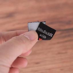 50 pces vestuário etiqueta feito à mão com amor pano vestuário costura acessórios - Image 6