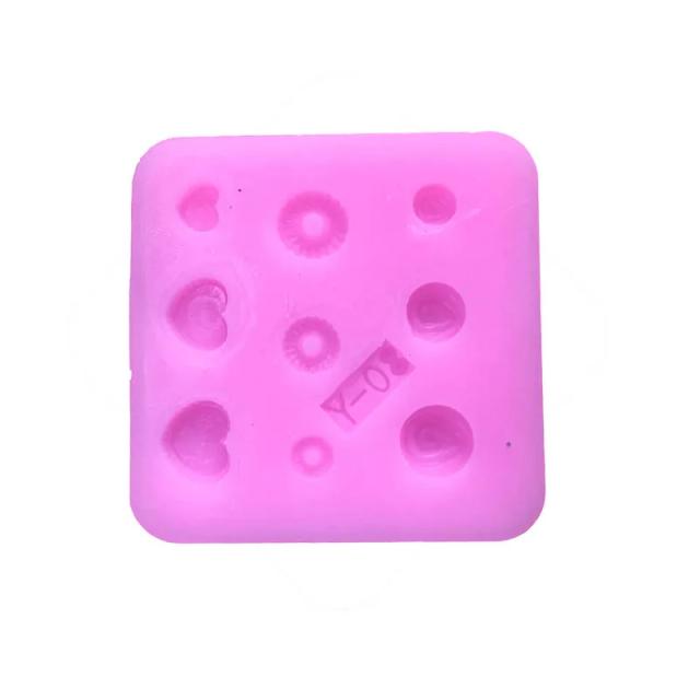 Mini molde de silicone para pedras preciosas em miniatura, ideal para alimentos, joias, epóxi, resina e esculturas