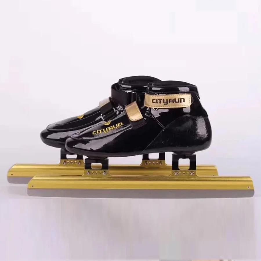 Cityrun patins de velocidade com lâmina de gelo, em linha, fixa a posição da rua ou apaga, sapatos de patinação no gelo, facas reais - Image 1