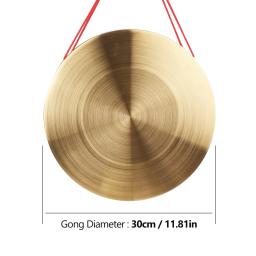 15 / 22 / 30 cm mão gongo pratos bronze cobre gong capela opera percussão instrumento com martelo de jogo redondo - Image 5
