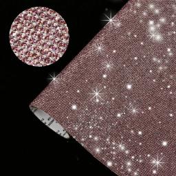 1 folha 12x20cm auto adesivo de cristal strass cola fita diamante decoração diy adesivo para artes artesanato decoração do telefone do carro - Image 3