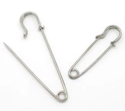 1 pacote de alfinetes de segurança de metal, cor prata, suporte de ponto, broche, achados de artesanato, ferramentas de costura, acessórios de joalheria - Image 5