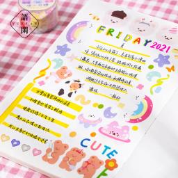 Fitas adesivas decorativas japonesas, conjunto com 1 peça, para scrapbooking - Image 3