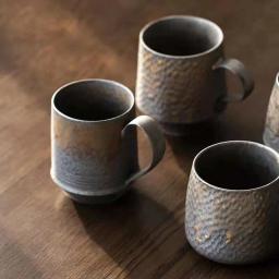 Kucuba hommi novas facas artesanais estilo japonês, copo de café vintage, caneca de cerâmica chá à noite, conjunto retrô xícara de café - Image 4