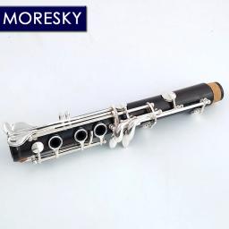MORESKY-Clarinete profissional de ébano, melodia, 17 teclas, banhado a prata, cobre, In La MA68 - Image 4