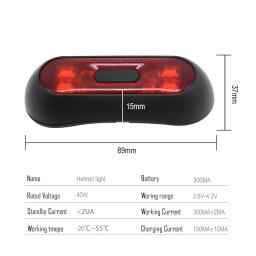 Scl motos acessórios da motocicleta capacete luz noturna ciclismo tira de segurança luz de advertência do sinal led capacete da motocicleta lanterna traseira - Image 3