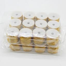 20 metros/rolo ouro prata cabo elástico redondo alta elástica metálico enfeites corda para o natal diy embalagem artesanato roupas tag - Image 6